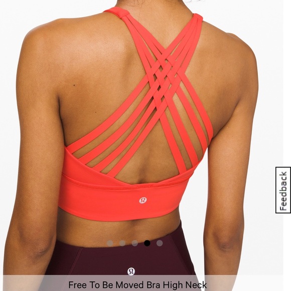 lululemon athletica Tops - EXCELLENT Lululemon Free To Be Moved High Neck Bra
